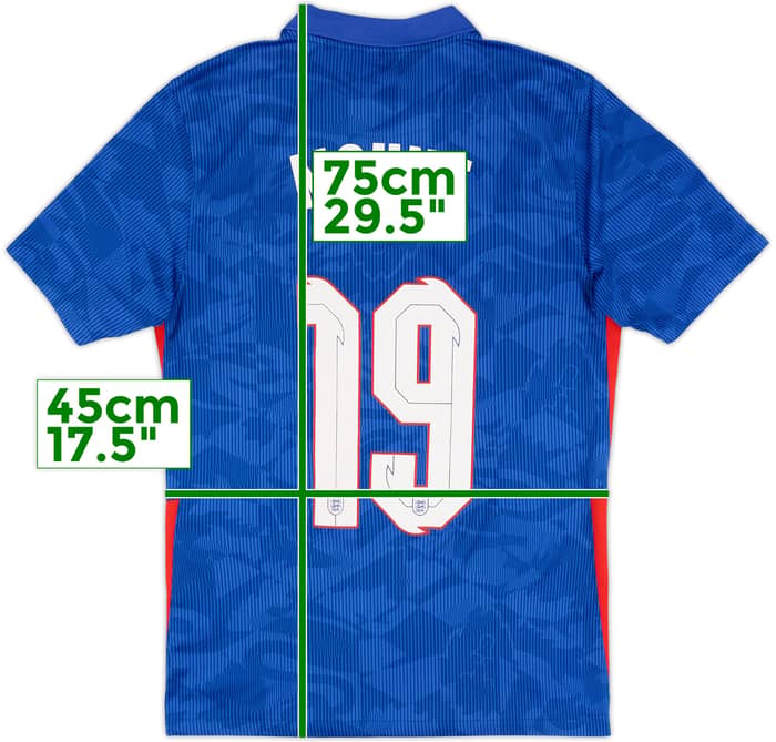 2020-21 England Away Shirt Mount #19 - 8/10 - (S)
