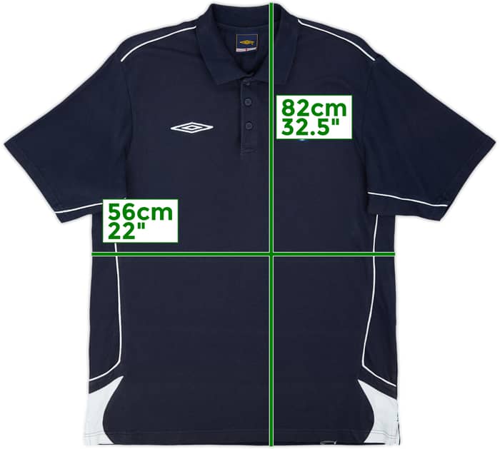 2004-06 England Umbro Polo Shirt - 7/10 - (XL)