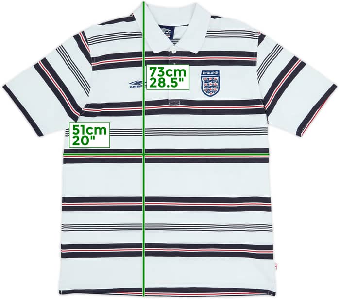 2002-04 England Umbro Polo Shirt - 7/10 - (L)