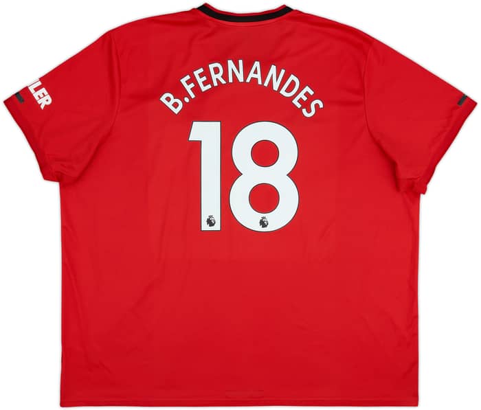 2019-20 Manchester United Home Shirt B.Fernandes #18 - 8/10 - (4XL)
