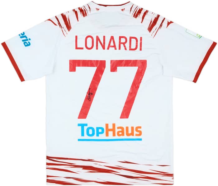 2023-24 Sudtirol Match Issue Signed Home Shirt Lonardi #77