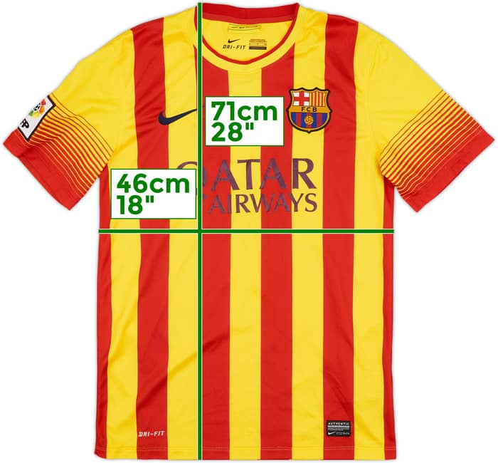 2013-15 Barcelona Away Shirt Messi #10 - 9/10 - (S)