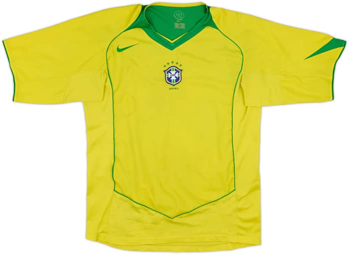 2004-06 Brazil Home Shirt - 4/10 - (M)
