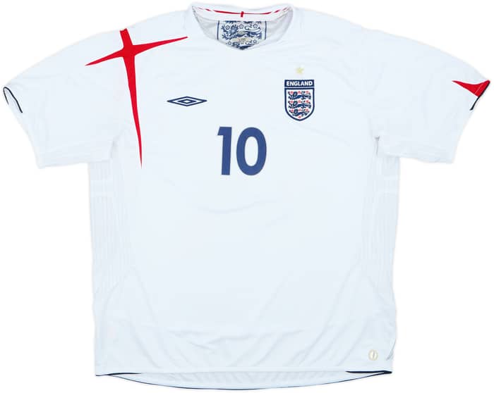 Camiseta de local de England 2005-07 Owen #10 - 6/10 - (XXL)
