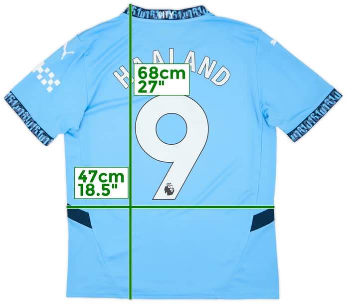 2024-25 Manchester City Home Shirt Haaland #9 (M)