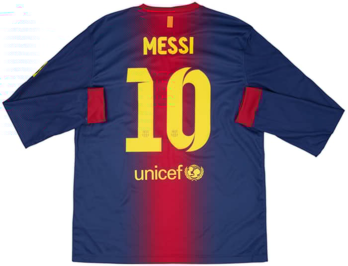 2012-13 Barcelona Home L/S Shirt Messi #10 (L)