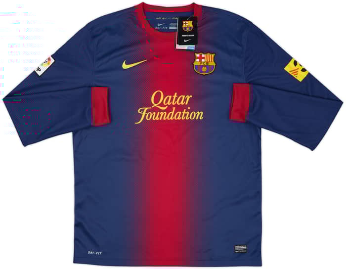 2012-13 Barcelona Home L/S Shirt Messi #10 (L)