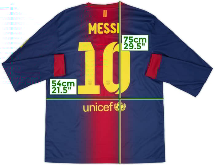 2012-13 Barcelona Home L/S Shirt Messi #10 (L)