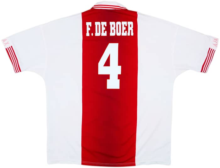 1997-98 Ajax Home Shirt F. De Boer #4 - 7/10 - (XXL)