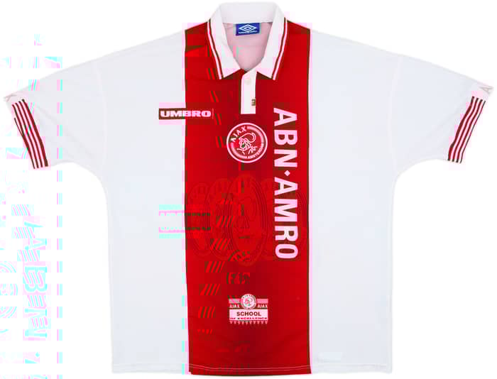 1997-98 Ajax Home Shirt F. De Boer #4 - 7/10 - (XXL)