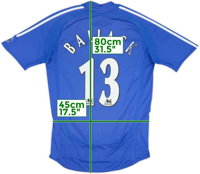 2006-08 Chelsea Home Shirt Ballack #13 - 5/10 - (S)