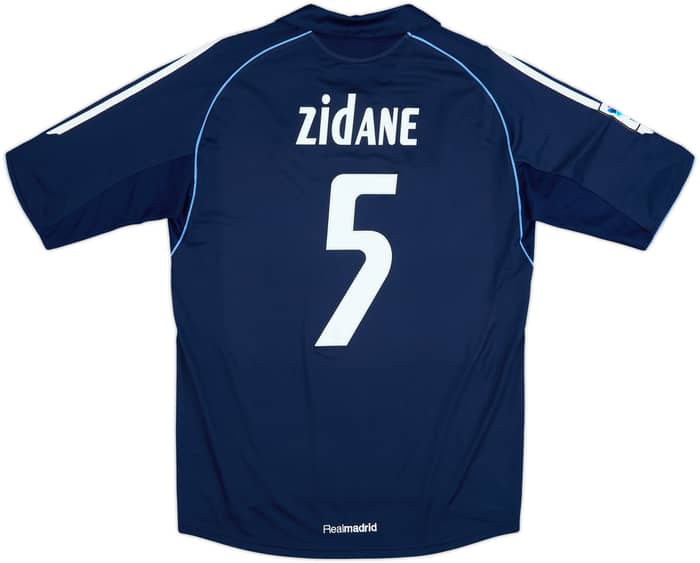 2005-06 Real Madrid Away Shirt Zidane #5 - 8/10 - (M)