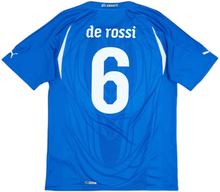 2010-12 Italy Home Shirt De Rossi #6 - 7/10 - (L)