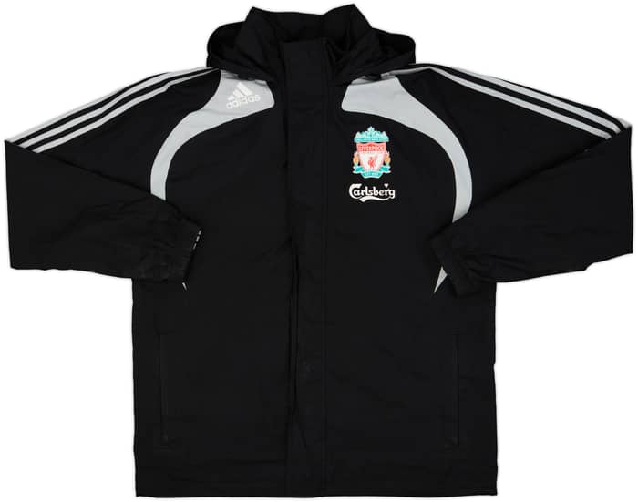 2008-09 Liverpool adidas Hooded Rain Jacket - 6/10 - (M)