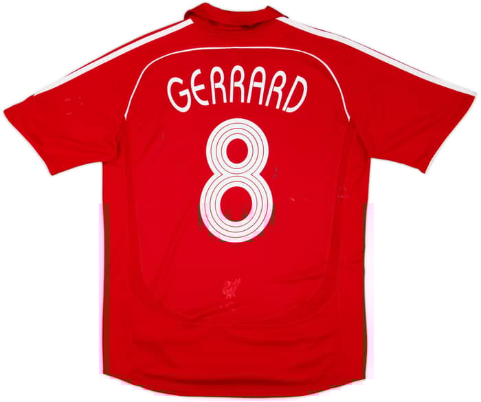 2006-08 Liverpool Home Shirt Gerrard #8 - 5/10 - (M)