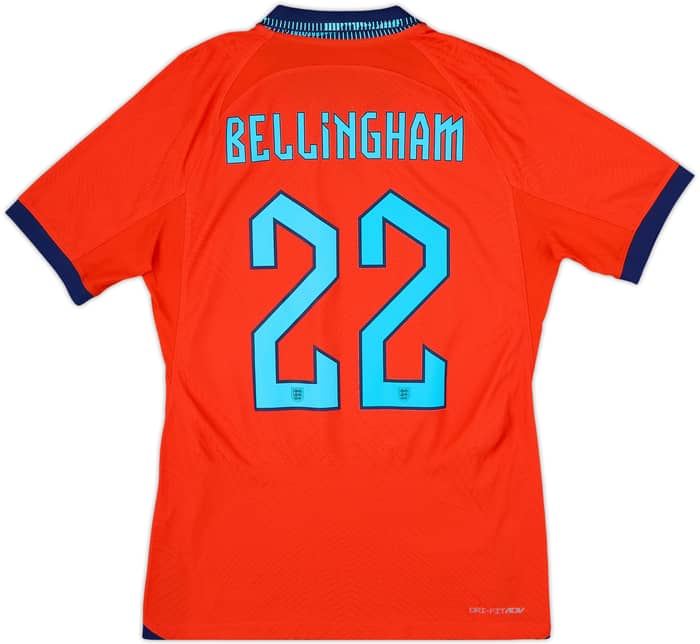 2022-23 England Authentic Away Shirt Bellingham #22 - 10/10 - (M)