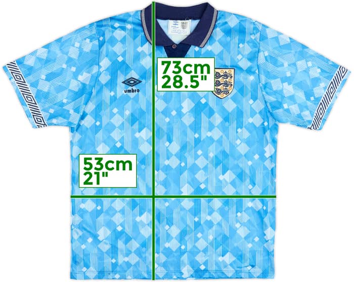 1990-92 England Third Shirt - 8/10 - (L)