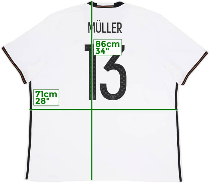 2015-16 Germany Home Shirt Muller #13 - 8/10 - (3XL)