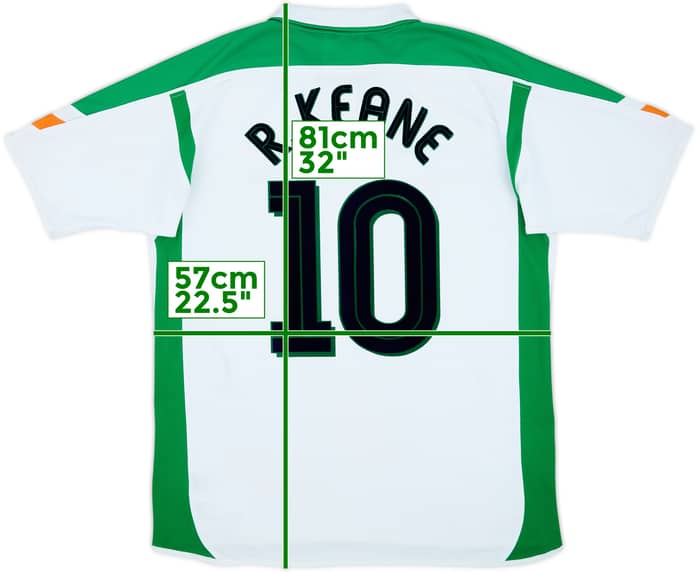 2003-05 Ireland Away Shirt R.Keane #10 - 6/10 - (XL)