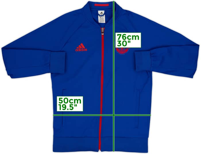 2016-17 Manchester United adidas Track Jacket - 10/10 - (M)