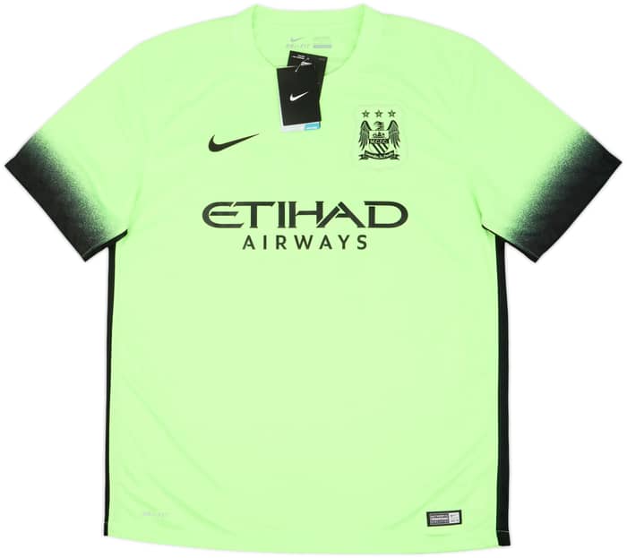 2015-16 Manchester City Third Shirt Kun Aguero #10 (L)