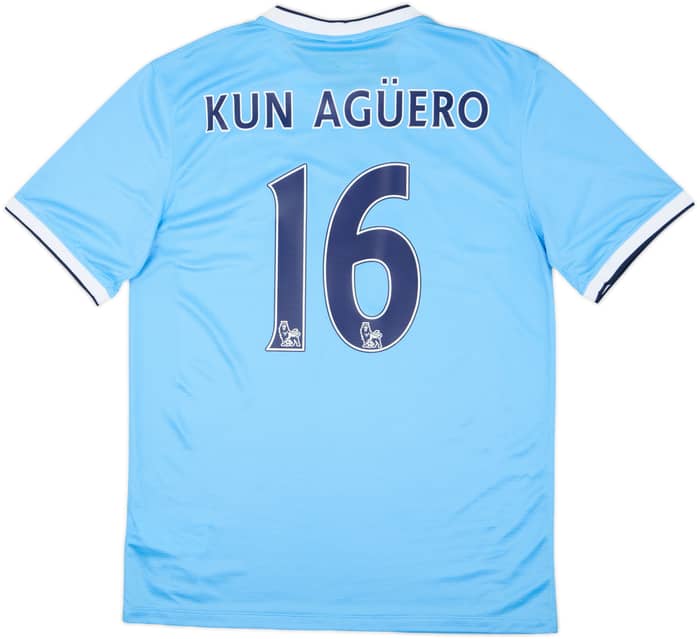 2013-14 Manchester City Home Shirt Kun Aguero #16 (M)