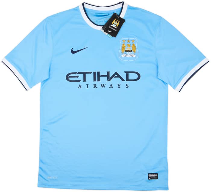 2013-14 Manchester City Home Shirt Kun Aguero #16 (M)
