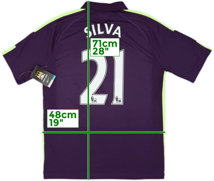2014-15 Manchester City Third Shirt Silva #21 (M)