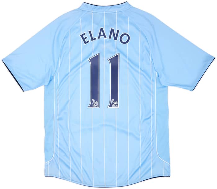 2007-08 Manchester City Home Shirt Elano #11 (L)