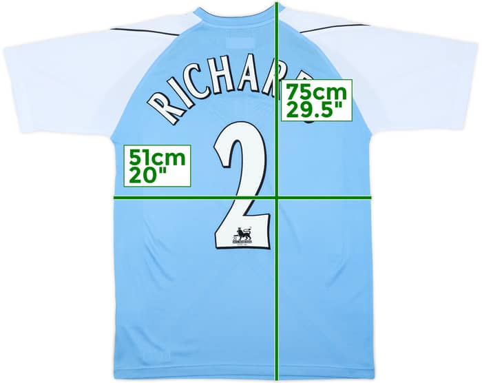 2006-07 Manchester City Home Shirt Richards #2 (M)