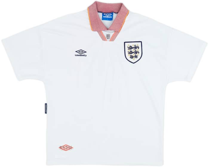 1993-95 England Home Shirt - 4/10 - (L)
