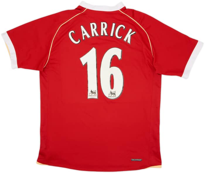2006-07 Manchester United Home Shirt Carrick #16 - 7/10 - (M)
