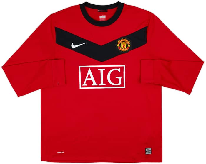 2009-10 Manchester United Home L/S Shirt Rooney #10 - 6/10 - (L)