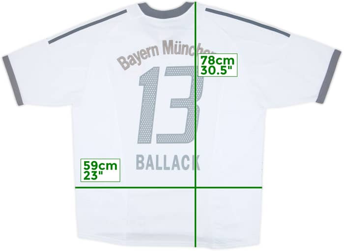 2002-03 Bayern Munich Away Shirt Ballack #13 (XL)
