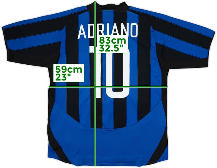2003-04 Inter Milan Home Shirt Adriano #10 - 8/10 - (XL)