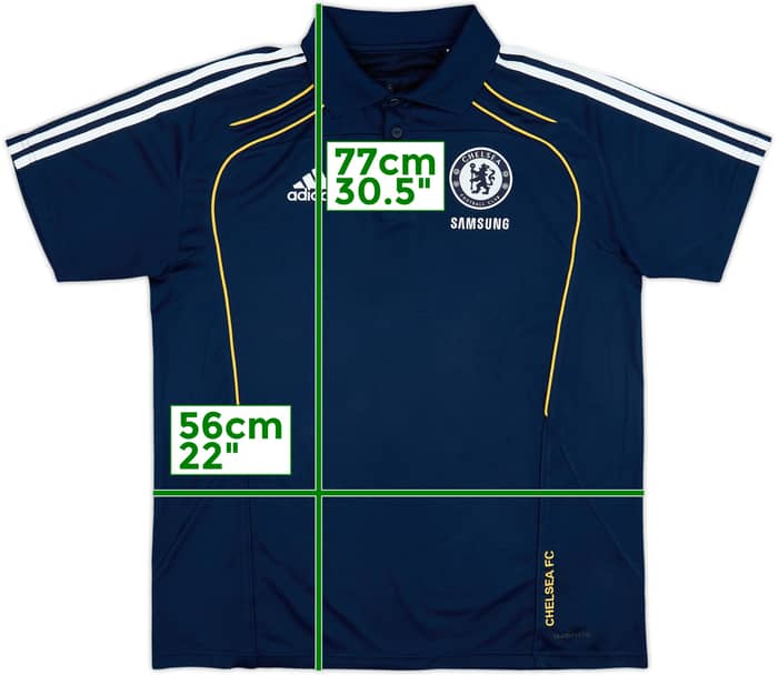 2011-12 Chelsea adidas Polo Shirt - 8/10 - (XL)