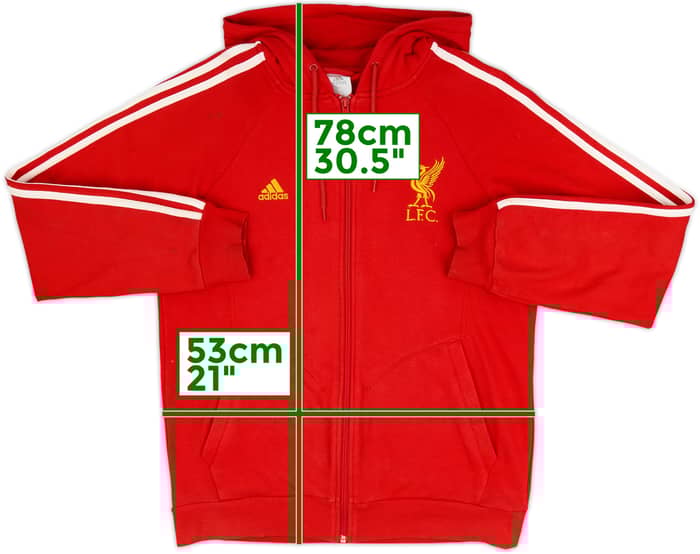 2008-09 Liverpool adidas Hooded Track Jacket - 6/10 - (XL)