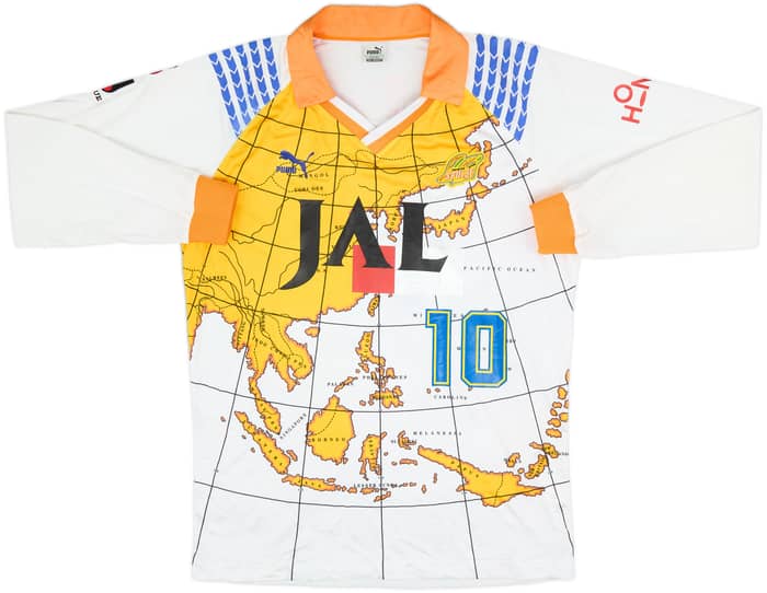 1992 Shimizu S-Pulse Away L/S Shirt #10 - 8/10 - (M)