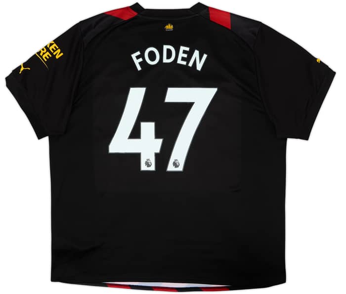 Camiseta de visitante del Manchester City 2022-23 Foden #47 - 6/10 - (XXL)