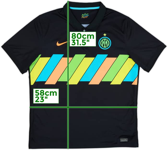 2021-22 Inter Milan Third Shirt - 9/10 - (XL)
