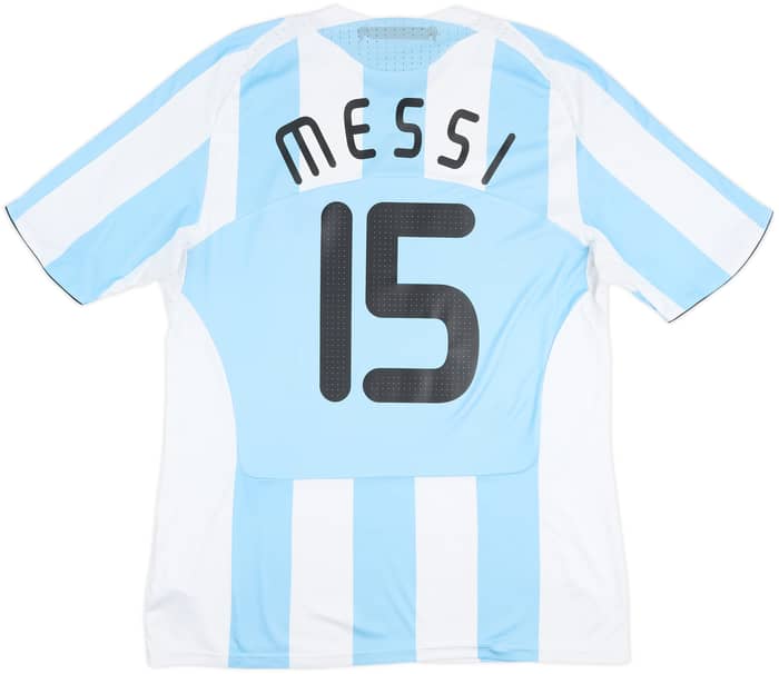 2007-09 Argentina Home Shirt Messi #15 - 5/10 - (XL)