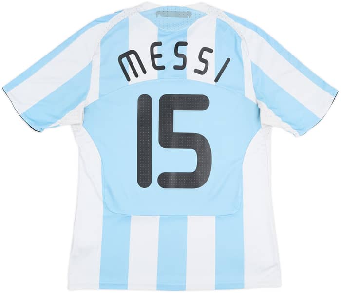 2007-09 Argentina Home Shirt Messi #15 - 6/10 - (L)
