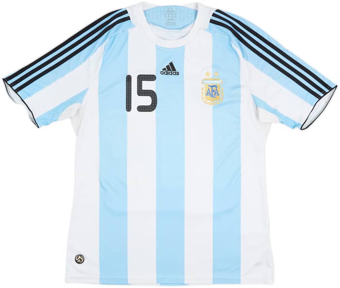 2007-09 Argentina Home Shirt Messi #15 - 6/10 - (L)