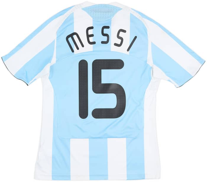 2007-09 Argentina Home Shirt Messi #15 - 6/10 - (M)