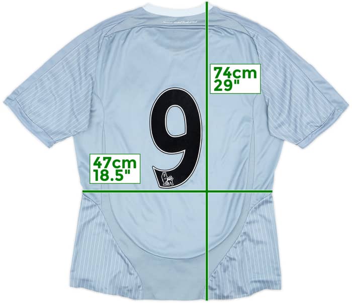 2008-09 Newcastle Player Issue Third Shirt #9 - 8/10 - (L)