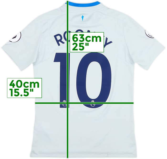 2017-18 Everton Away Shirt Rooney #10 - 8/10 - (L.Boys)