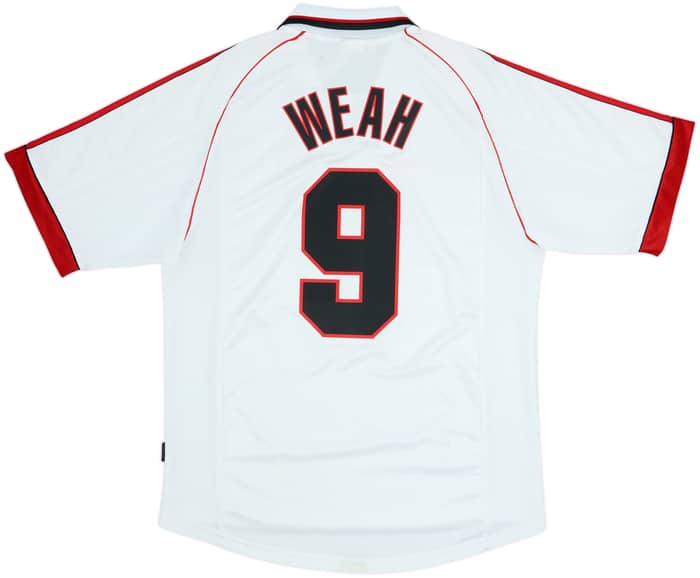 1998-99 AC Milan Away Shirt Weah #9 - 6/10 - (L)