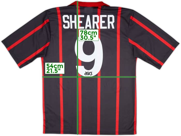 1994-95 Blackburn Away Shirt Shearer #9 - 8/10 - (L)