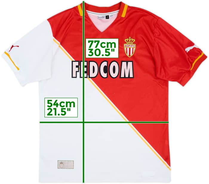 2001-02 Monaco Home Shirt - 7/10 - (L)