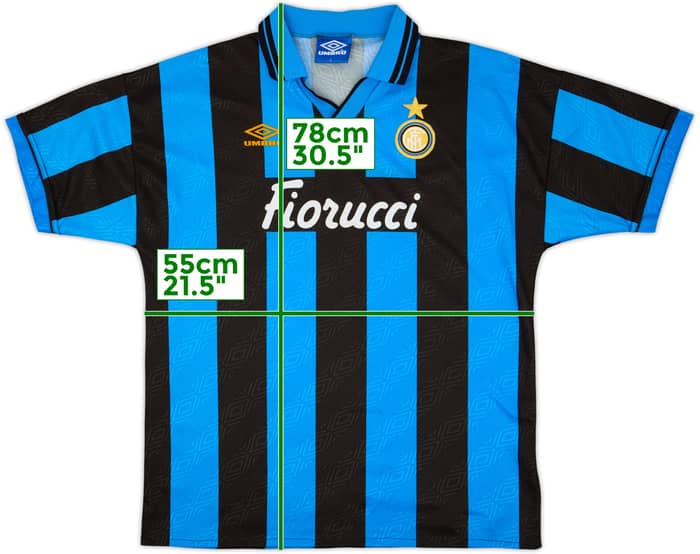 1994-95 Inter Milan Home Shirt - 6/10 - (L)